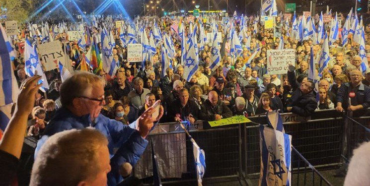  تظاهرات گسترده در تل‌آویو و حیفا علیه نتانیاهو