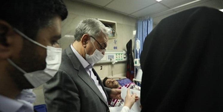 بازدید وزیر بهداشت از بیمارستان امام حسین (ع) تهران