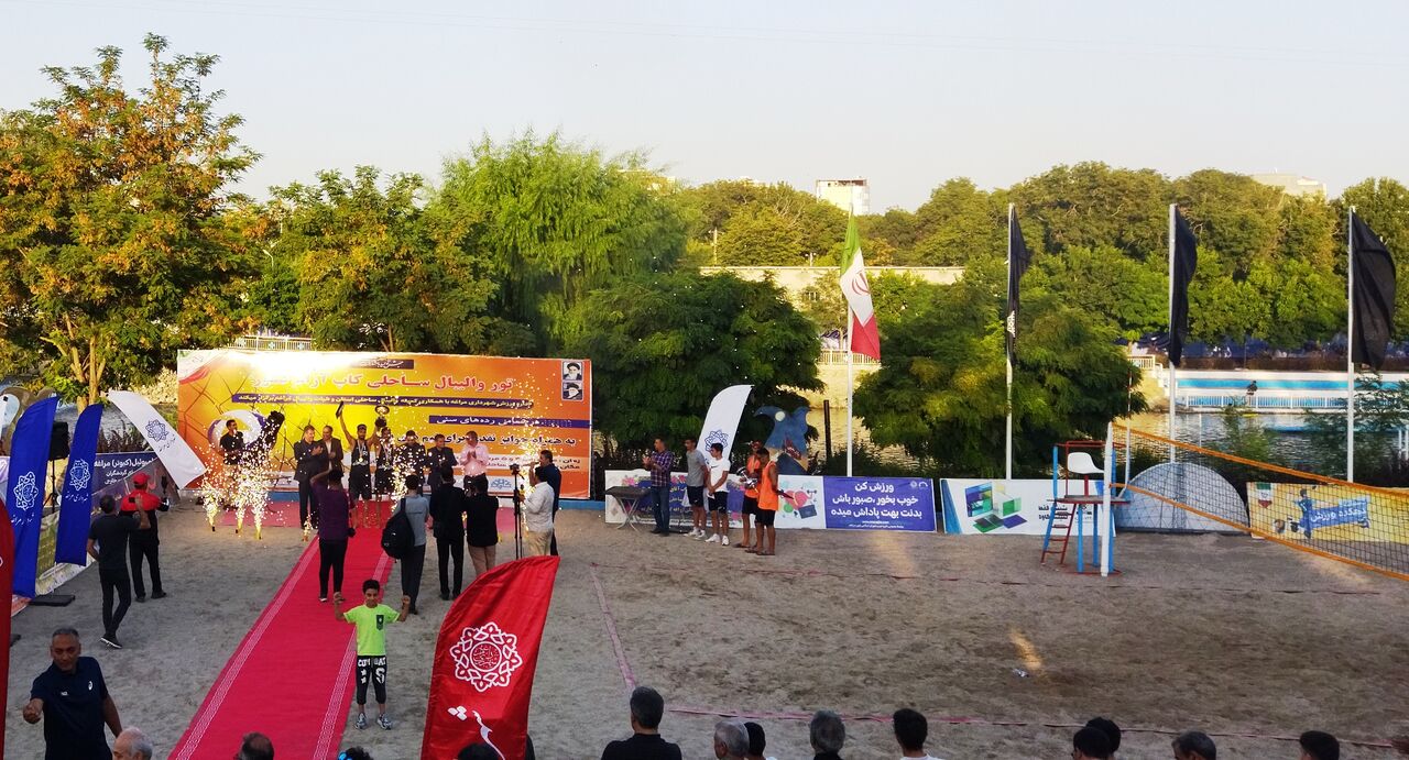 قهرمانی «کاسپین» در مسابقات والیبال ساحلی کشور به میزبانی مراغه