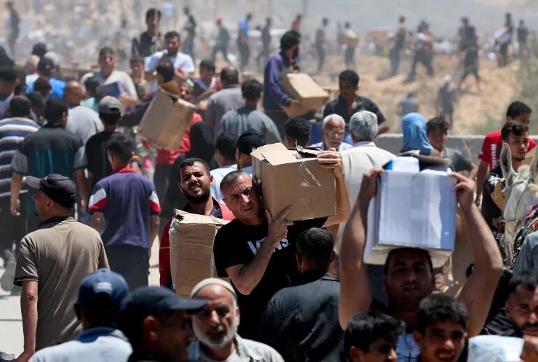 شهادت ۲۷ فلسطینی از بامداد امروز در مناطق توزیع کمک ها در غزه